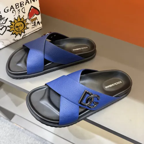 Wholesale Dolce &amp; Gabbana D&amp;G Slippers For Men #1434902 $52.00 USD, Wholesale Quality Replica Dolce &amp; Gabbana D&amp;G Slippers