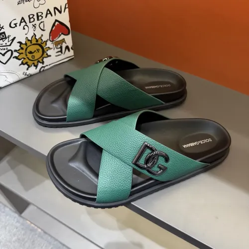 Wholesale Dolce &amp; Gabbana D&amp;G Slippers For Men #1434903 $52.00 USD, Wholesale Quality Replica Dolce &amp; Gabbana D&amp;G Slippers