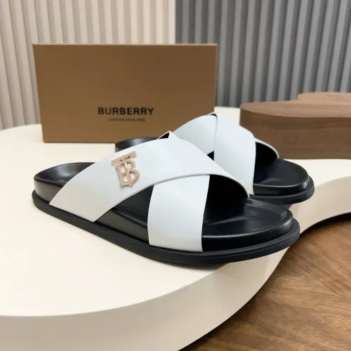 Wholesale Burberry Slippers For Men #1434912 $85.00 USD, Wholesale Quality Replica Burberry Slippers