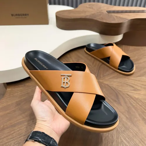 Replica Burberry Slippers For Men #1434916 $85.00 USD for Wholesale