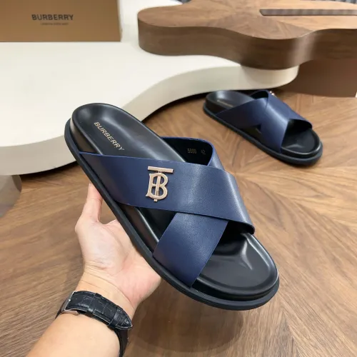 Replica Burberry Slippers For Men #1434921 $85.00 USD for Wholesale