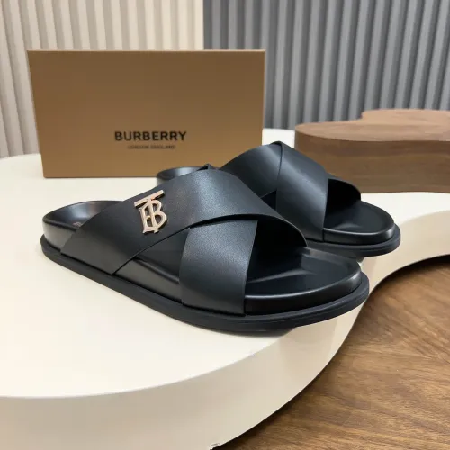 Wholesale Burberry Slippers For Men #1434924 $85.00 USD, Wholesale Quality Replica Burberry Slippers