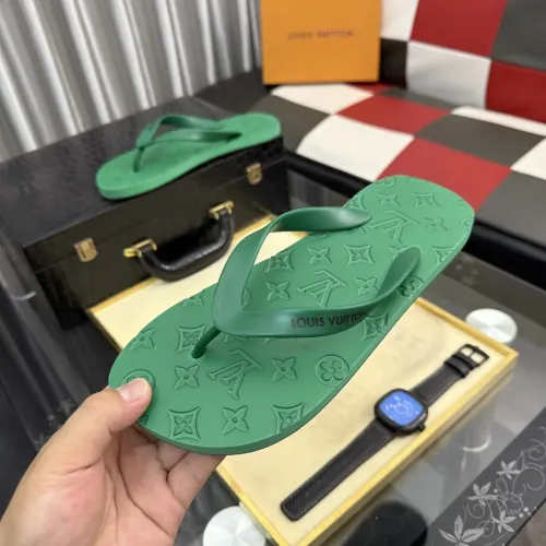 Wholesale Louis Vuitton Slippers For Men #1435001 $45.00 USD, Wholesale Quality Replica Louis Vuitton Slippers