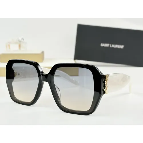 Wholesale Yves Saint Laurent YSL AAA Quality Sunglasses #1435037 $60.00 USD, Wholesale Quality Replica Yves Saint Laurent YSL AAA Quality Sunglasses