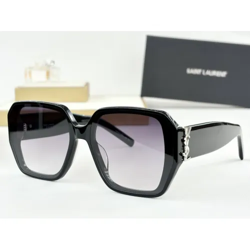 Wholesale Yves Saint Laurent YSL AAA Quality Sunglasses #1435038 $60.00 USD, Wholesale Quality Replica Yves Saint Laurent YSL AAA Quality Sunglasses