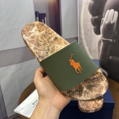 Replica Ralph Lauren Polo Slippers For Men #1435065 $45.00 USD for Wholesale