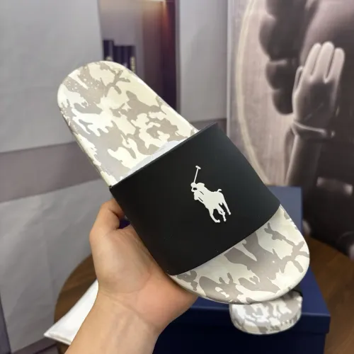Replica Ralph Lauren Polo Slippers For Men #1435117 $45.00 USD for Wholesale