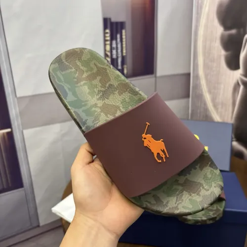 Replica Ralph Lauren Polo Slippers For Men #1435128 $45.00 USD for Wholesale