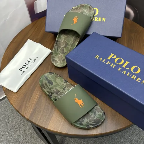 Replica Ralph Lauren Polo Slippers For Men #1435129 $45.00 USD for Wholesale