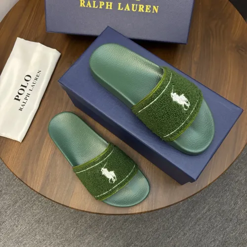 Replica Ralph Lauren Polo Slippers For Men #1435135 $45.00 USD for Wholesale