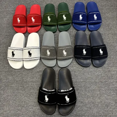 Replica Ralph Lauren Polo Slippers For Men #1435135 $45.00 USD for Wholesale