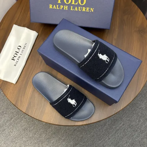 Replica Ralph Lauren Polo Slippers For Men #1435137 $45.00 USD for Wholesale