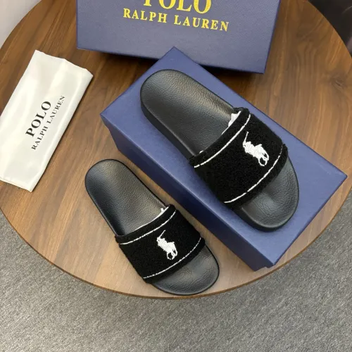 Replica Ralph Lauren Polo Slippers For Men #1435138 $45.00 USD for Wholesale