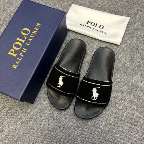 Replica Ralph Lauren Polo Slippers For Men #1435138 $45.00 USD for Wholesale