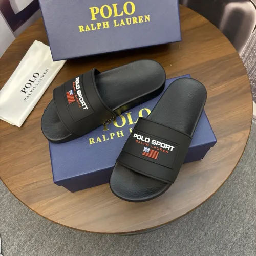 Replica Ralph Lauren Polo Slippers For Men #1435142 $45.00 USD for Wholesale