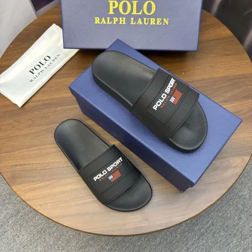 Replica Ralph Lauren Polo Slippers For Men #1435142 $45.00 USD for Wholesale