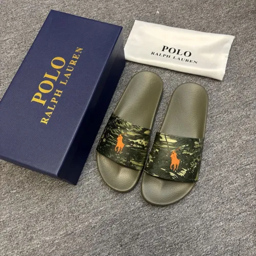 Replica Ralph Lauren Polo Slippers For Men #1435145 $45.00 USD for Wholesale