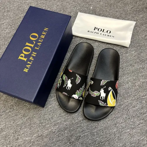 Replica Ralph Lauren Polo Slippers For Men #1435148 $45.00 USD for Wholesale