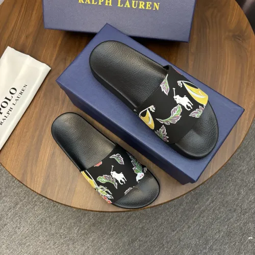 Replica Ralph Lauren Polo Slippers For Men #1435148 $45.00 USD for Wholesale