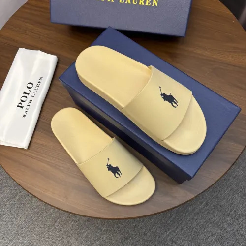 Replica Ralph Lauren Polo Slippers For Men #1435150 $45.00 USD for Wholesale