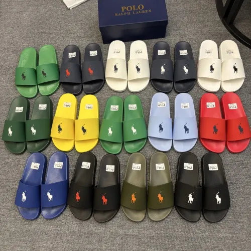 Replica Ralph Lauren Polo Slippers For Men #1435181 $45.00 USD for Wholesale