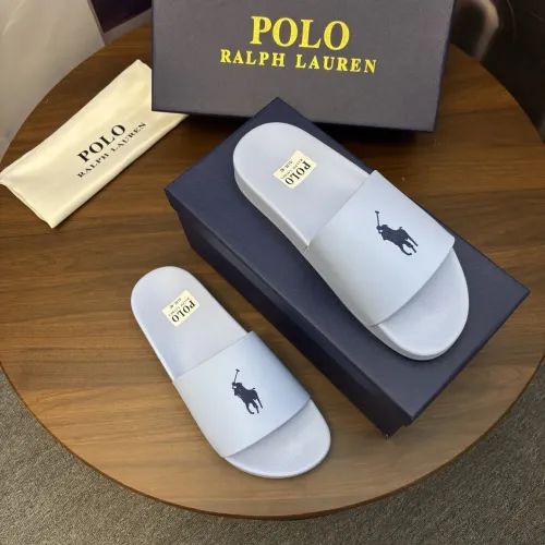 Replica Ralph Lauren Polo Slippers For Men #1435186 $45.00 USD for Wholesale