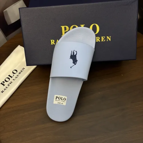 Replica Ralph Lauren Polo Slippers For Men #1435186 $45.00 USD for Wholesale