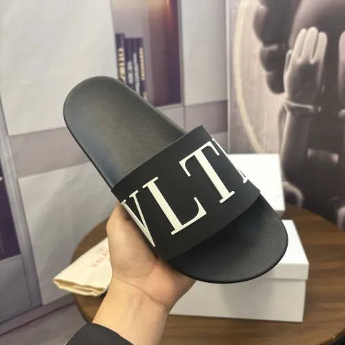 Replica Valentino Slippers For Men #1435198 $42.00 USD for Wholesale