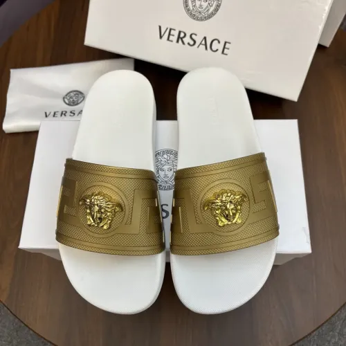 Wholesale Versace Slippers For Men #1435247 $42.00 USD, Wholesale Quality Replica Versace Slippers