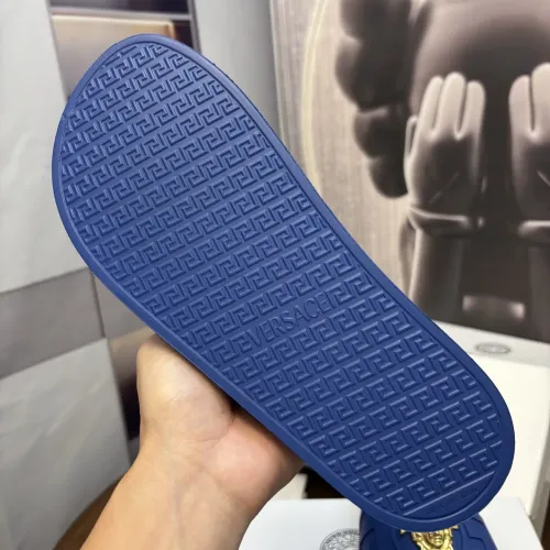 Replica Versace Slippers For Men #1435278 $42.00 USD for Wholesale