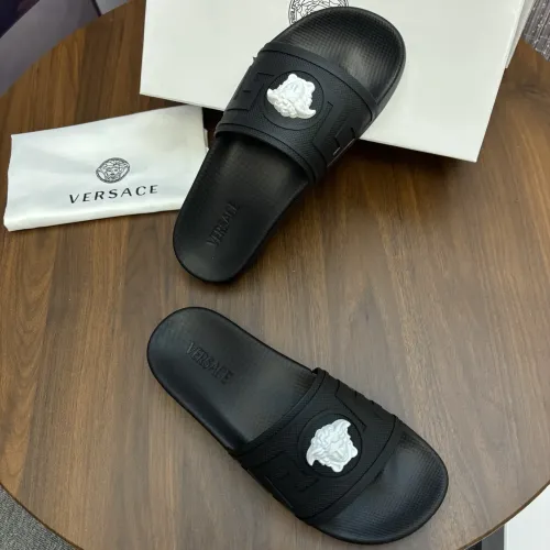 Replica Versace Slippers For Men #1435286 $42.00 USD for Wholesale