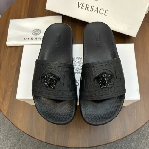 Wholesale Versace Slippers For Men #1435294 $42.00 USD, Wholesale Quality Replica Versace Slippers