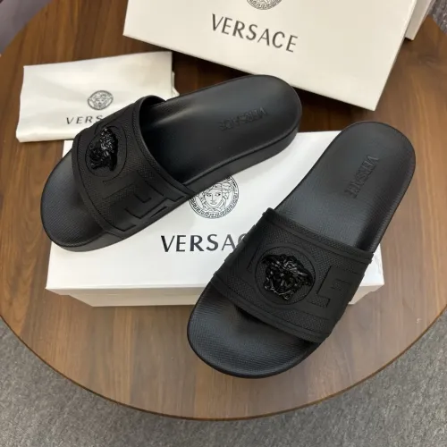 Replica Versace Slippers For Men #1435294 $42.00 USD for Wholesale