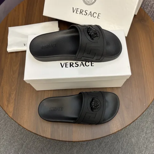 Replica Versace Slippers For Men #1435294 $42.00 USD for Wholesale