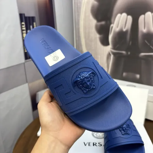 Replica Versace Slippers For Men #1435296 $42.00 USD for Wholesale