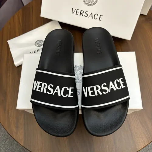 Wholesale Versace Slippers For Men #1435318 $42.00 USD, Wholesale Quality Replica Versace Slippers