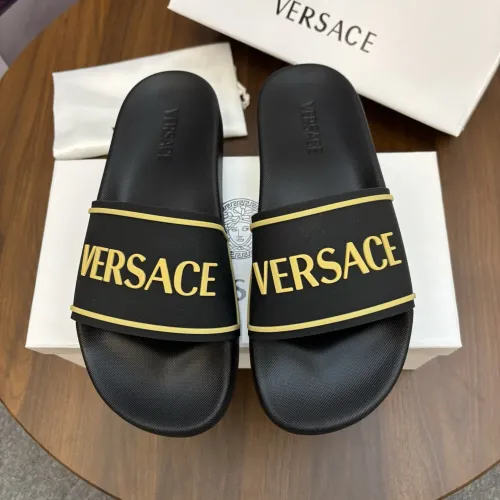 Wholesale Versace Slippers For Men #1435324 $42.00 USD, Wholesale Quality Replica Versace Slippers