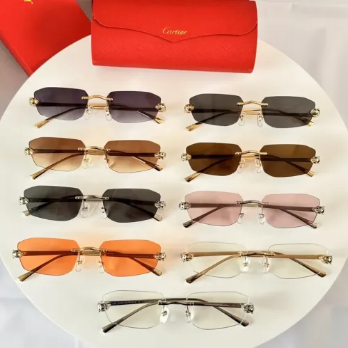 Replica Cartier AAA Quality Sunglassess #1435607 $52.00 USD for Wholesale