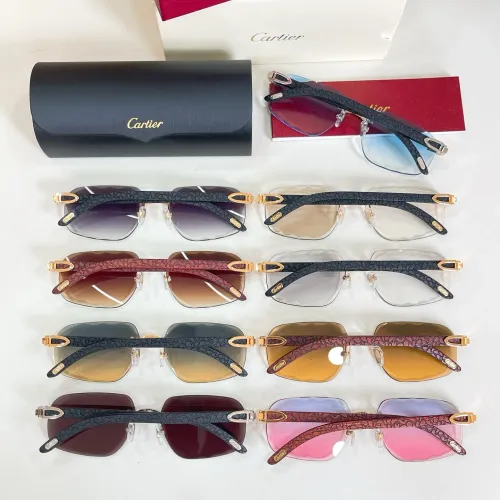 Replica Cartier AAA Quality Sunglassess #1435625 $60.00 USD for Wholesale