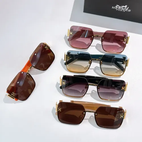Replica Hermes AAA Quality Sunglasses #1435789 $60.00 USD for Wholesale