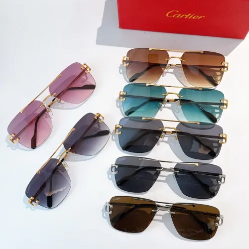 Replica Cartier AAA Quality Sunglassess #1435945 $60.00 USD for Wholesale