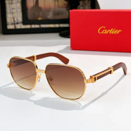 Wholesale Cartier AAA Quality Sunglassess #1435957 $64.00 USD, Wholesale Quality Replica Cartier AAA Quality Sunglassess