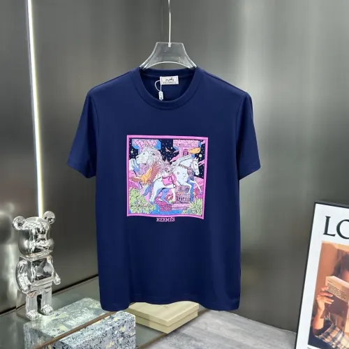 Wholesale Hermes T-Shirts Short Sleeved For Men #1436349 $80.00 USD, Wholesale Quality Replica Hermes T-Shirts