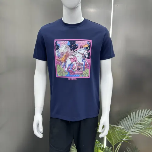Replica Hermes T-Shirts Short Sleeved For Men #1436349 $80.00 USD for Wholesale