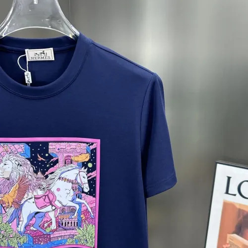 Replica Hermes T-Shirts Short Sleeved For Men #1436349 $80.00 USD for Wholesale