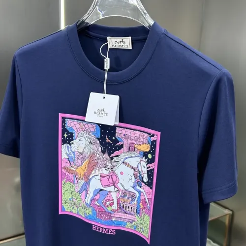 Replica Hermes T-Shirts Short Sleeved For Men #1436349 $80.00 USD for Wholesale