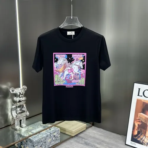 Wholesale Hermes T-Shirts Short Sleeved For Men #1436350 $80.00 USD, Wholesale Quality Replica Hermes T-Shirts