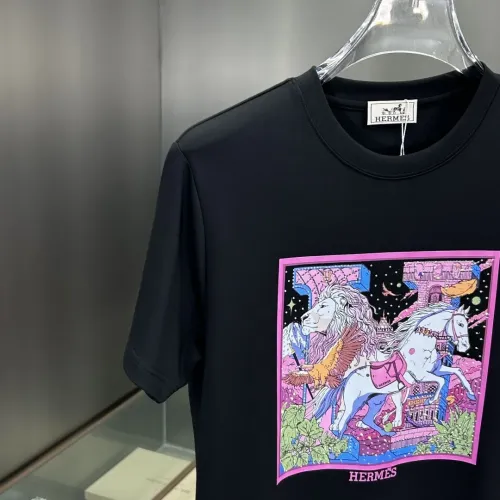 Replica Hermes T-Shirts Short Sleeved For Men #1436350 $80.00 USD for Wholesale
