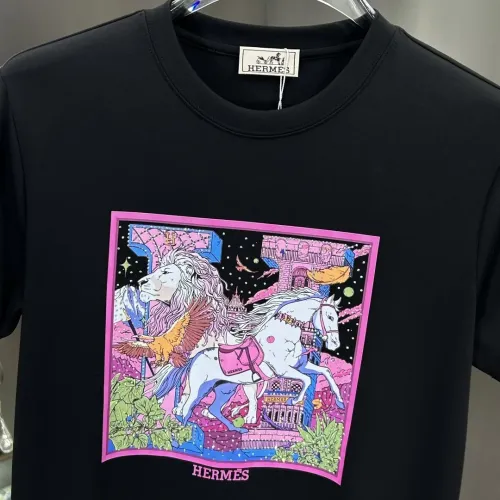 Replica Hermes T-Shirts Short Sleeved For Men #1436350 $80.00 USD for Wholesale