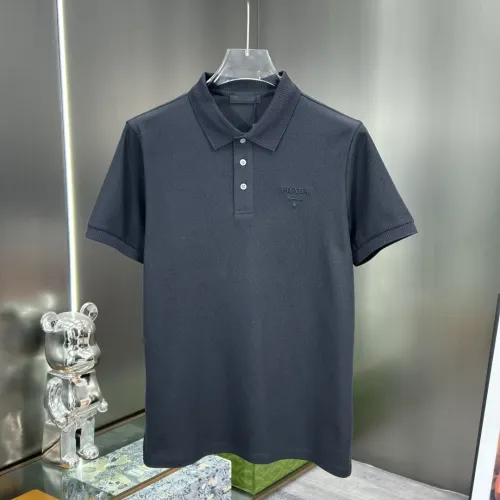 Wholesale Prada T-Shirts Short Sleeved For Men #1436382 $80.00 USD, Wholesale Quality Replica Prada T-Shirts